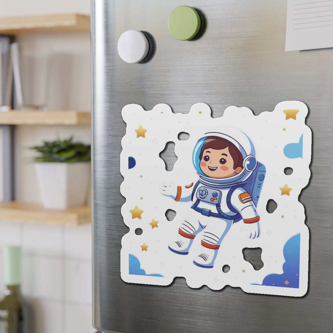 Custom Die-Cut Magnets – Astronaut Space Cartoon, Fun Decor & Gifts