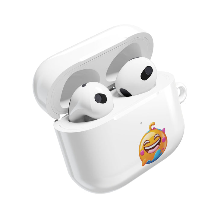 Emoji Joy Designer AirPod Case – Glossy, Slim, Drop-Proof & Fun!