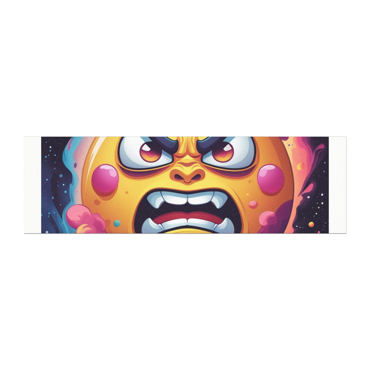 Custom Space-Themed Car Magnet – Bold Angry Sun, Vibrant & Weatherproof