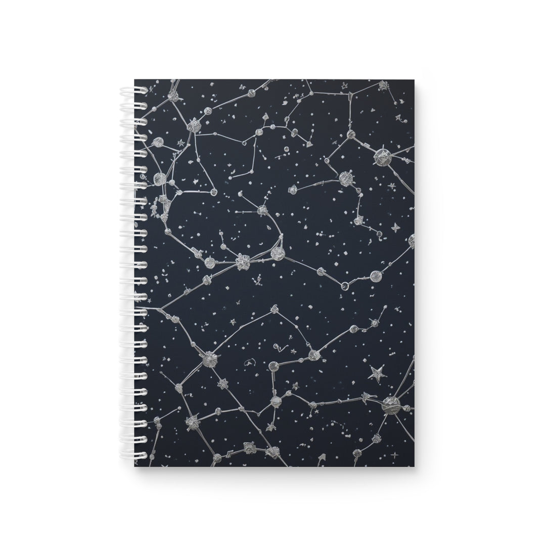 Customizable Celestial Constellation Spiral Notebook – Starry Night Design