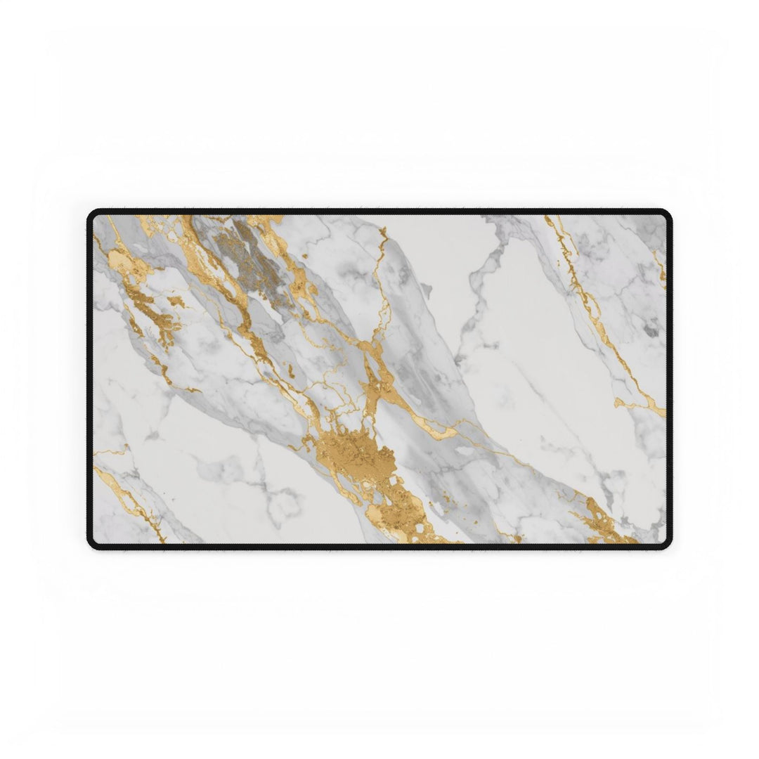 Luxury Marble Gold Desk Mat – Modern Anti-Slip, Waterproof Workspace Pad