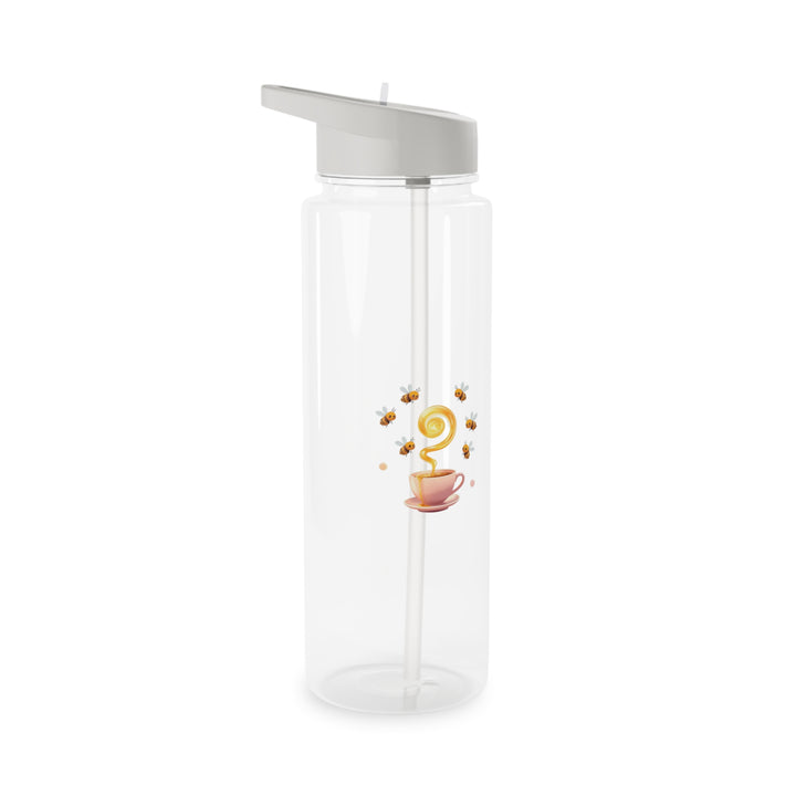 Premium Tritan Water Bottle – Cute Bee & Honey Teacup Pastel Design, Eco