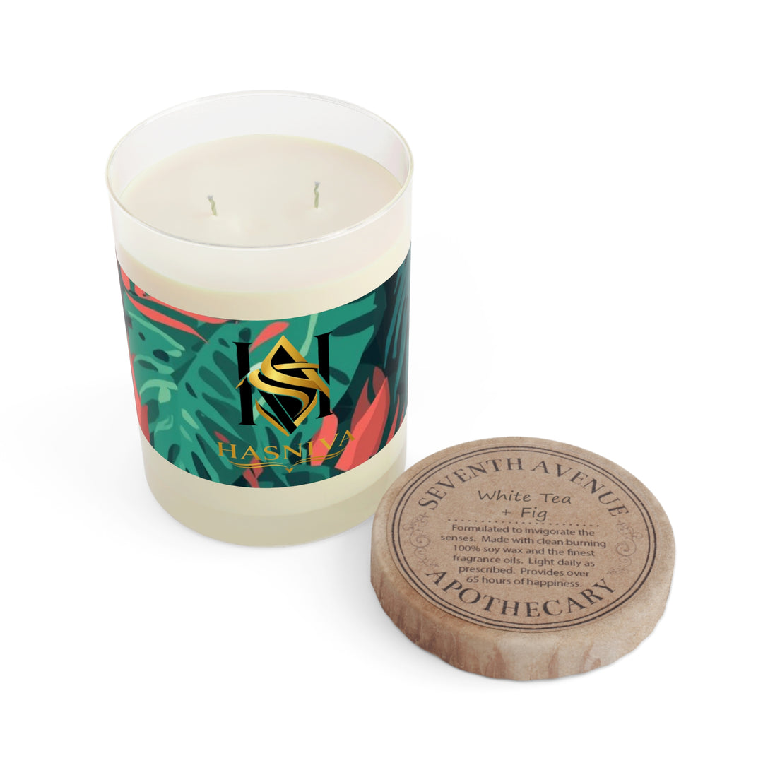 11oz Tropical Leaf Scented Candle – Luxe Soy, Jungle Vibes, Long Burn