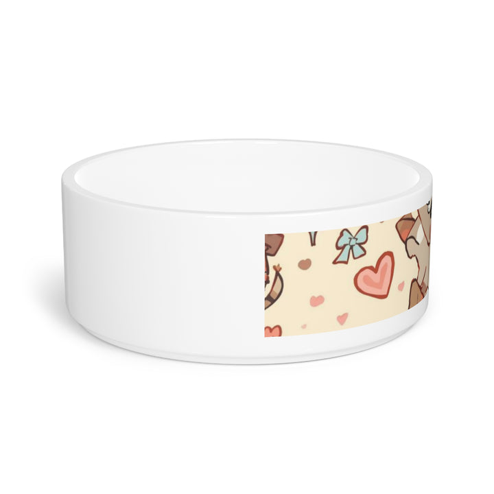 ChicPet Custom Pet Bowl – Cute Puppy & Kitten Design, Personalizable, Non-Slip