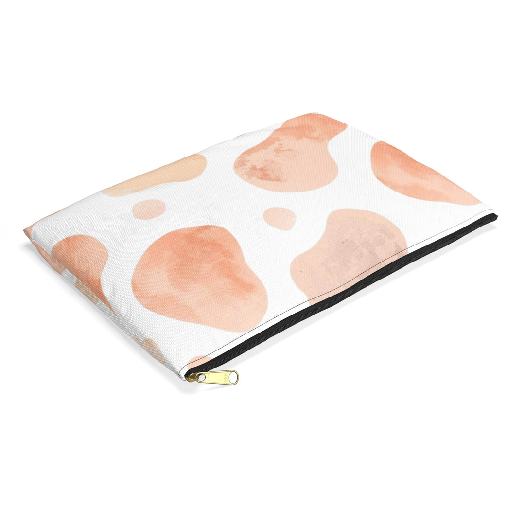 Chic Blush Abstract Accessory Pouch – Trendy, Durable & Multipurpose Bag