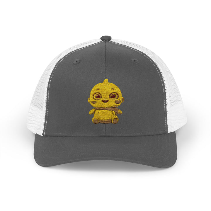 Chubby Chick Cartoon Snapback Trucker Cap – Cute & Trendy Kawaii Hat
