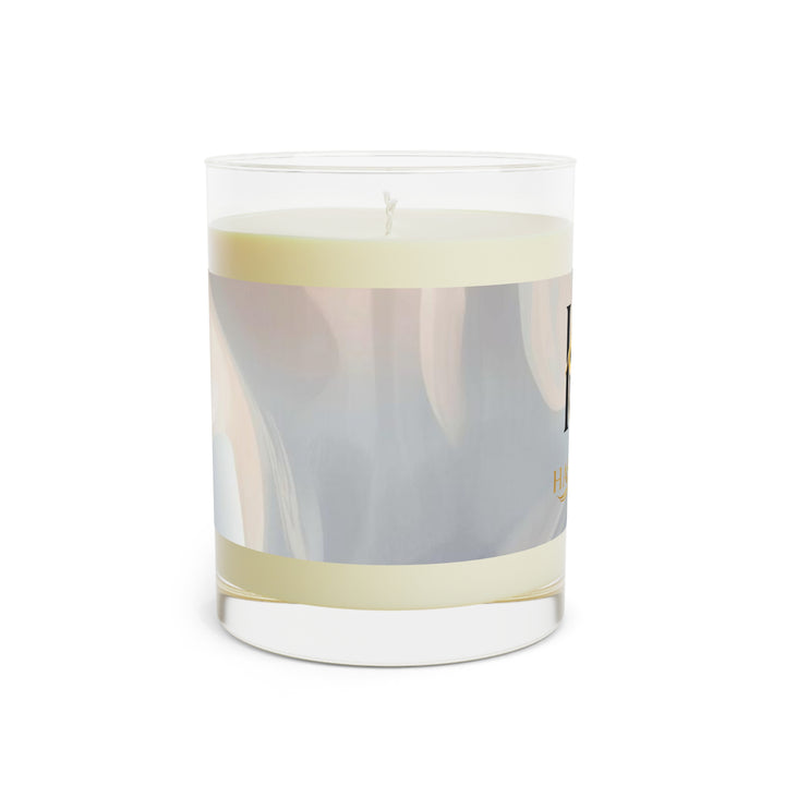 11oz Scented Candle – Luxe Soy, Pastel Abstract Glass, 65hr Burn