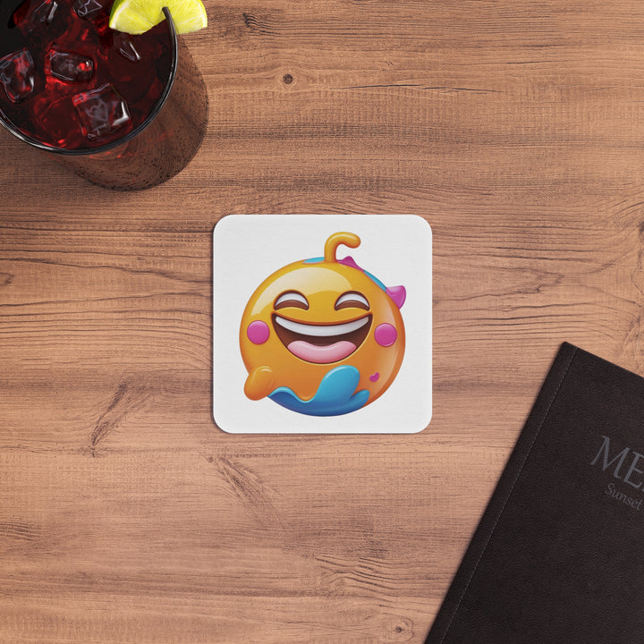50/100 Emoji Smile Coasters – Fun, Modern, Premium Table Protectors