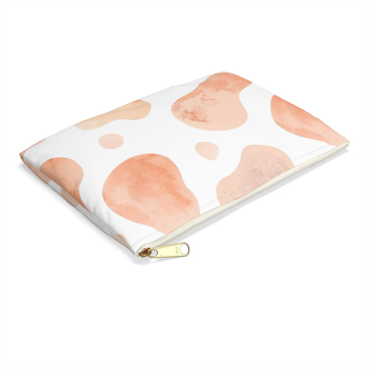 Chic Blush Abstract Accessory Pouch – Trendy, Durable & Multipurpose Bag