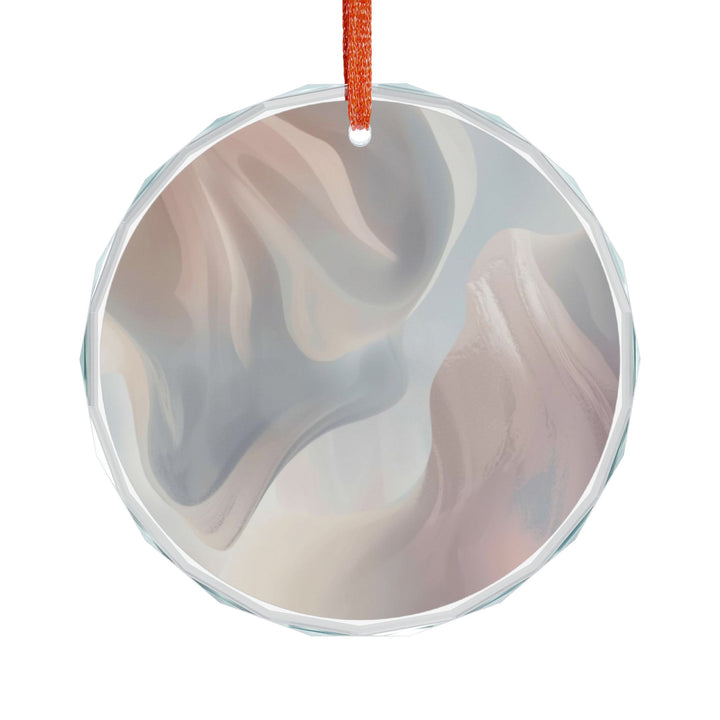 Crystal Glass Ornament – Modern Pastel Abstract, Elegant Gift & Decor