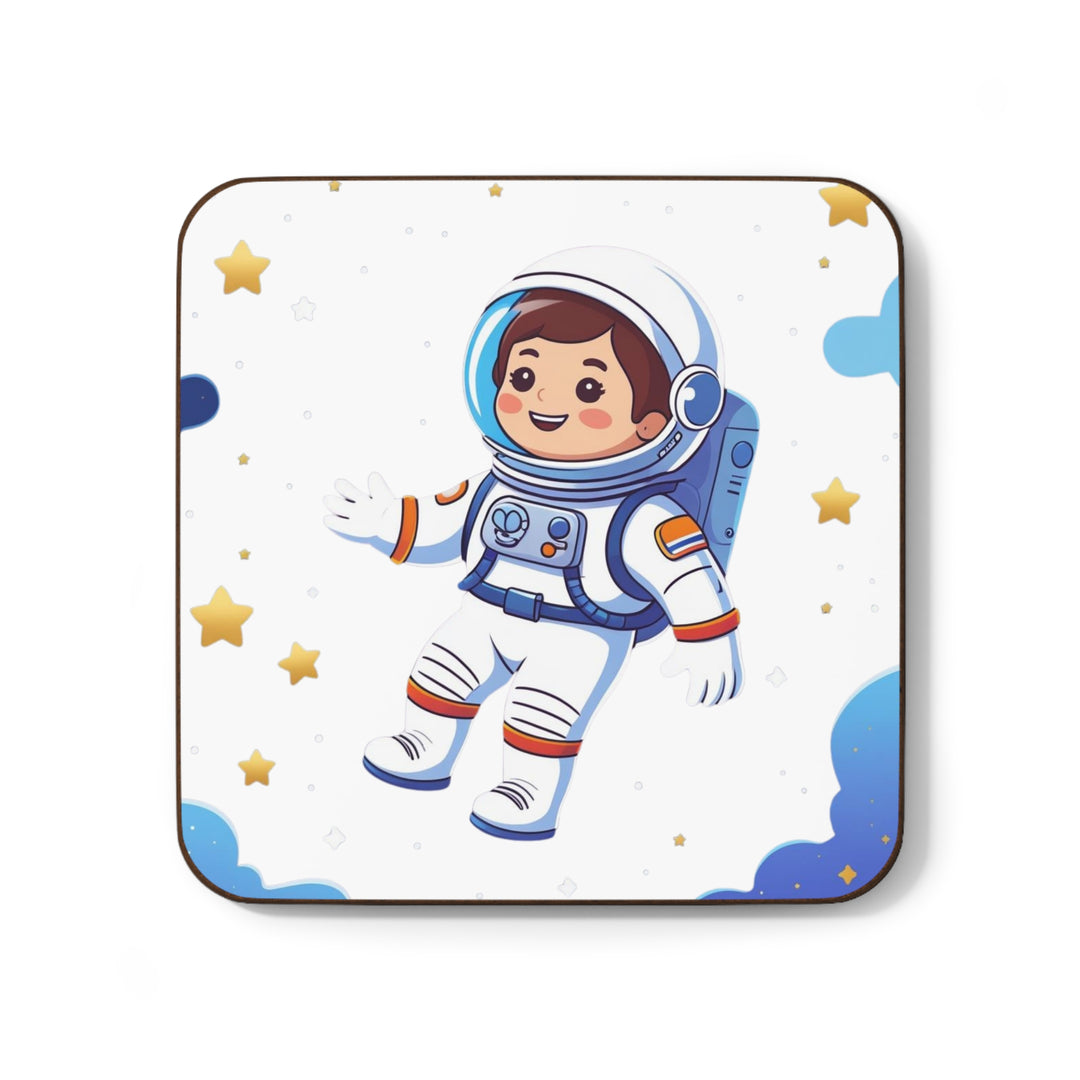 Space Astronaut Kids Coaster – Durable Hardboard, Cute Nursery Decor