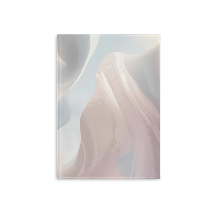 Luxury Puffy Hardcover Notebook – Pastel Abstract, Customizable, 3 Sizes