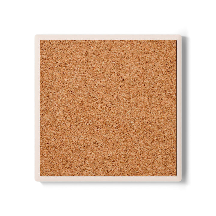 Fiery Cosmic Sun Ceramic Coaster – Bold Space Art, Durable & Stylish