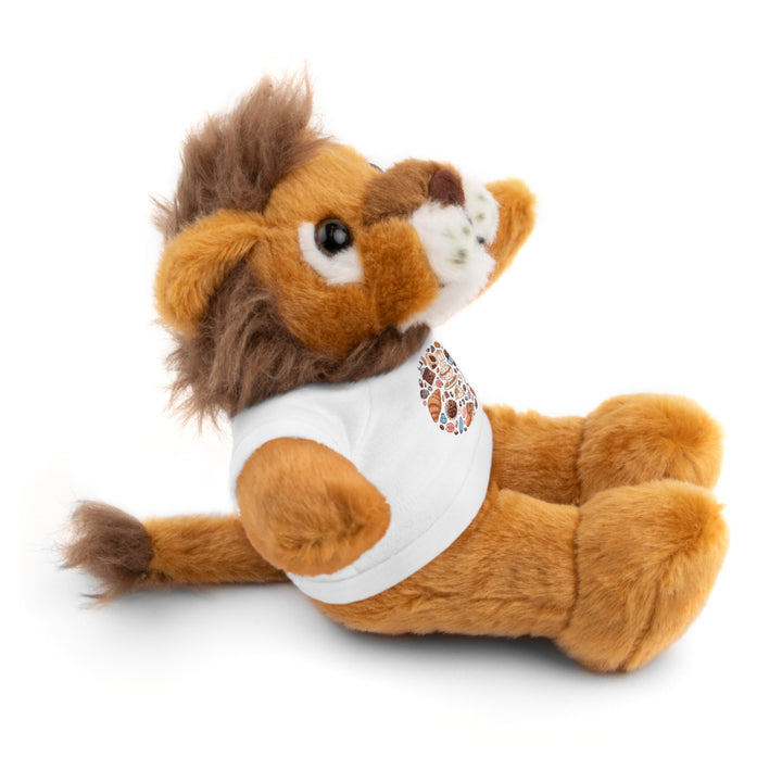 Custom Stuffed Animal w/ Coffee & Dessert Tee – Cute Plush Gift 8”