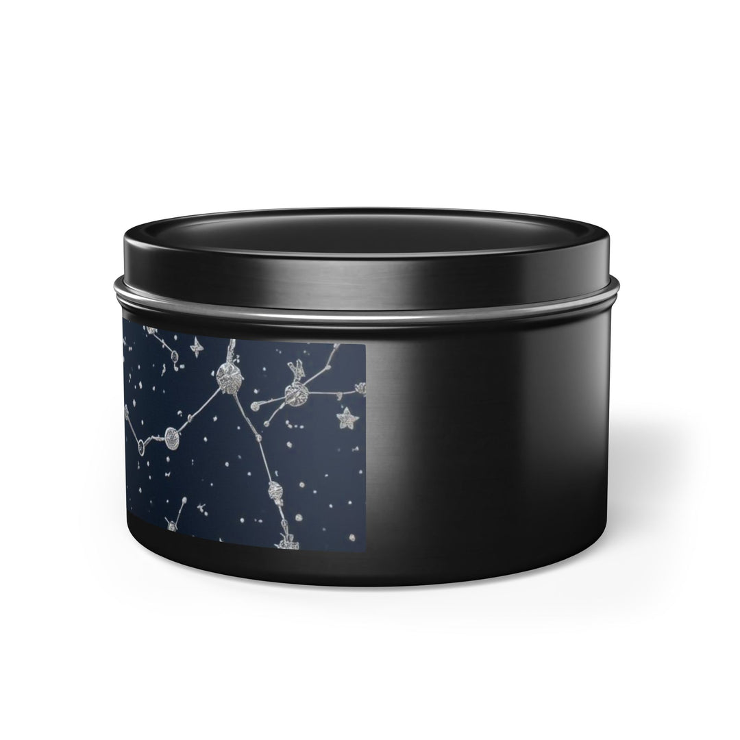 Celestial Tin Candle – Hand-Poured, Constellation Design, Long Burn USA