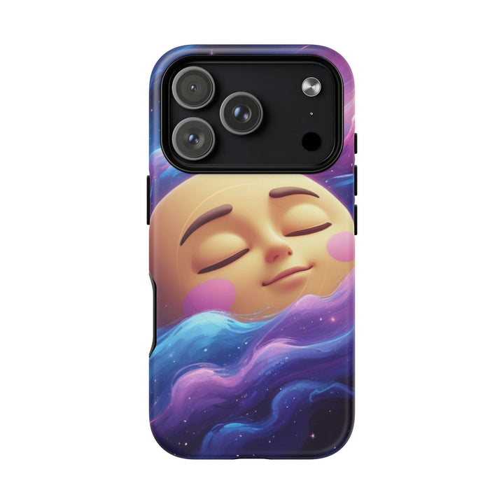 Tough Magnetic Galaxy Case – MagSafe Dual Layer, Cute Moon & Cosmic Vibes