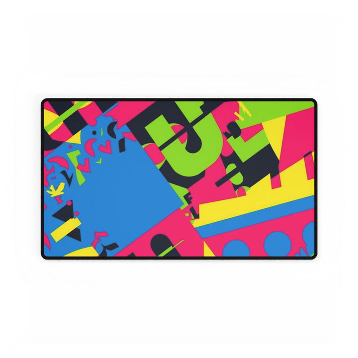 Vibrant Abstract Desk Mat – Modern Geometric, Anti-Slip, Waterproof Pad