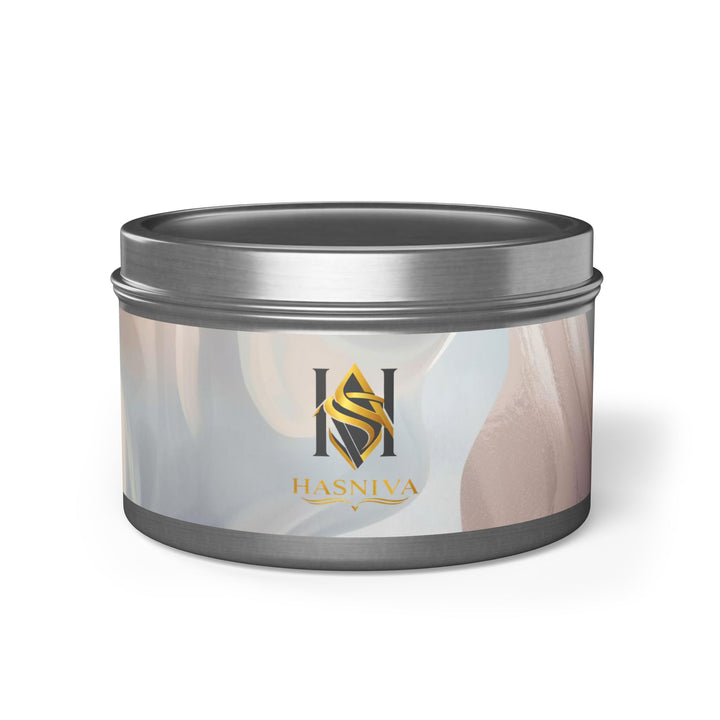 Handcrafted Tin Candles – Pastel Abstract, Eco Soy, Gift-Ready & Chic