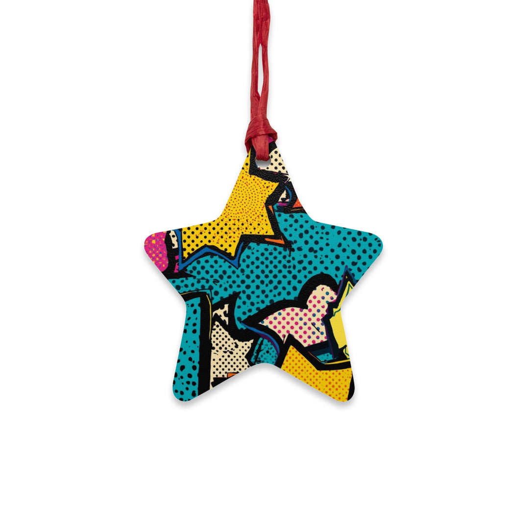 Handcrafted Comic Pop Art Wooden Ornaments – Fun, Whimsical & Magnetic Décor