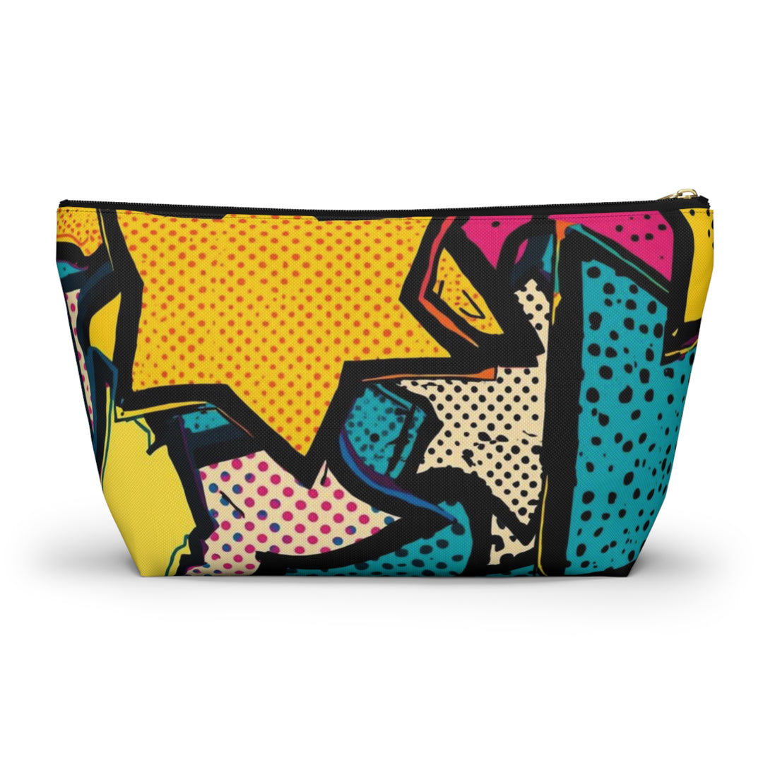 Pop Art T-Bottom Accessory Pouch – Stylish, Durable Organizer Bag