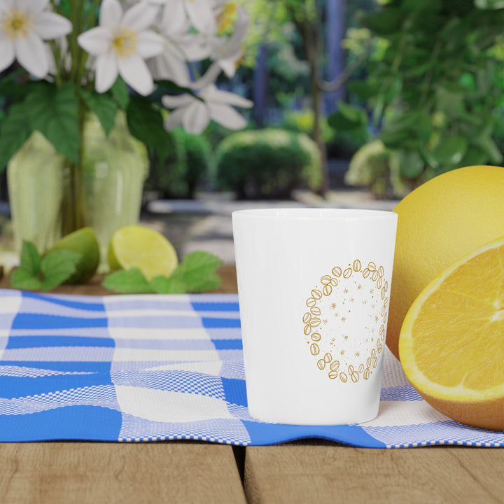 Personalized Coffee Beans Shot Glass – Trendy Custom Ceramic Party Favor