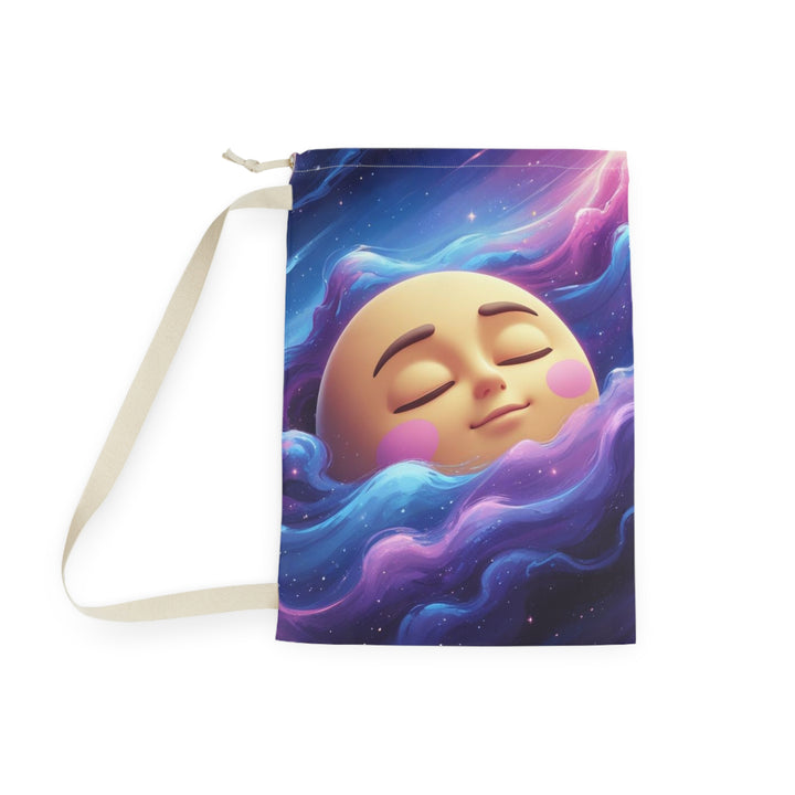 Custom Galaxy Moon Laundry Bag – Cute Space Design, Durable & Stylish