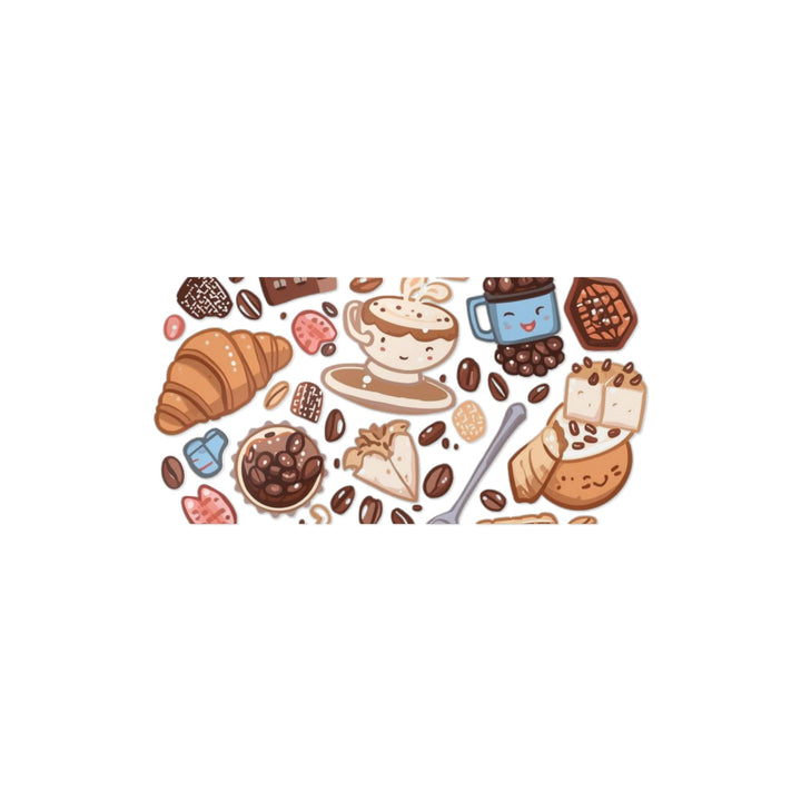 Whimsical Café Die-Cut DTF Stickers – Coffee & Dessert Cartoon Vibes