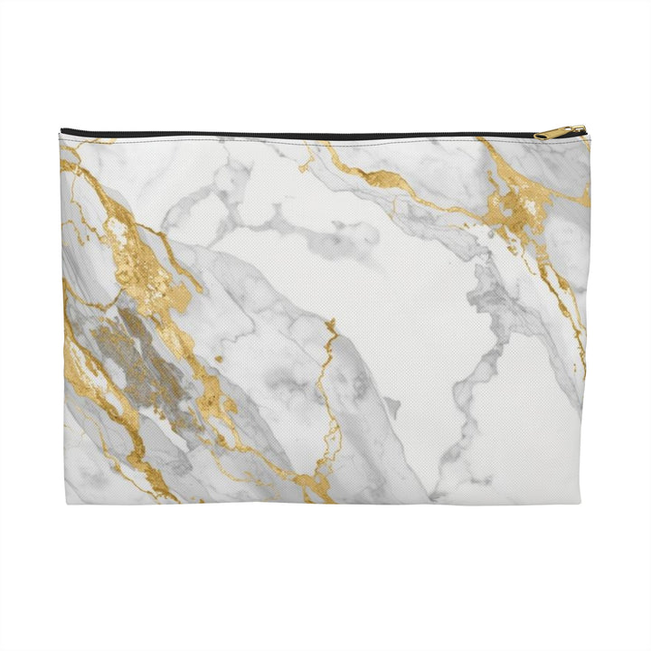 Chic Marble Gold Accessory Pouch – Trendy, Versatile Organizer Clutch