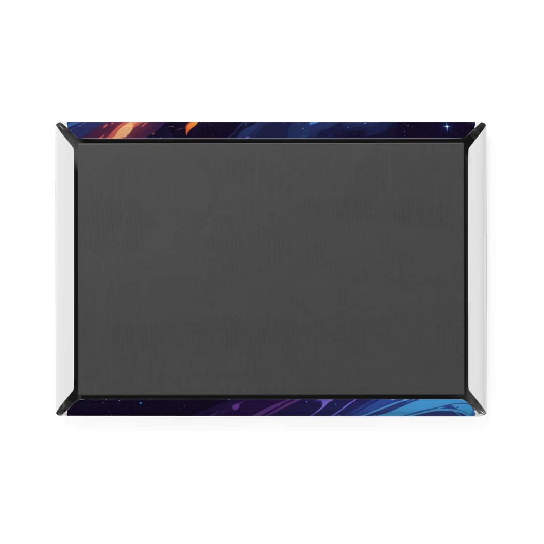 Fiery Cosmic Sun Rectangle Button Magnet – Bold, Modern Organizer (1/10 Pc)