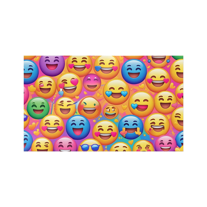 Joyful Emoji Die-Cut DTF Sticker – Vibrant, Custom, Weatherproof!