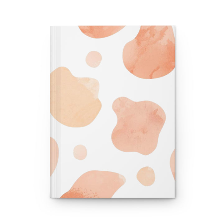 Modern Matte Hardcover Journal – Abstract Blush Watercolor Design, Customizable