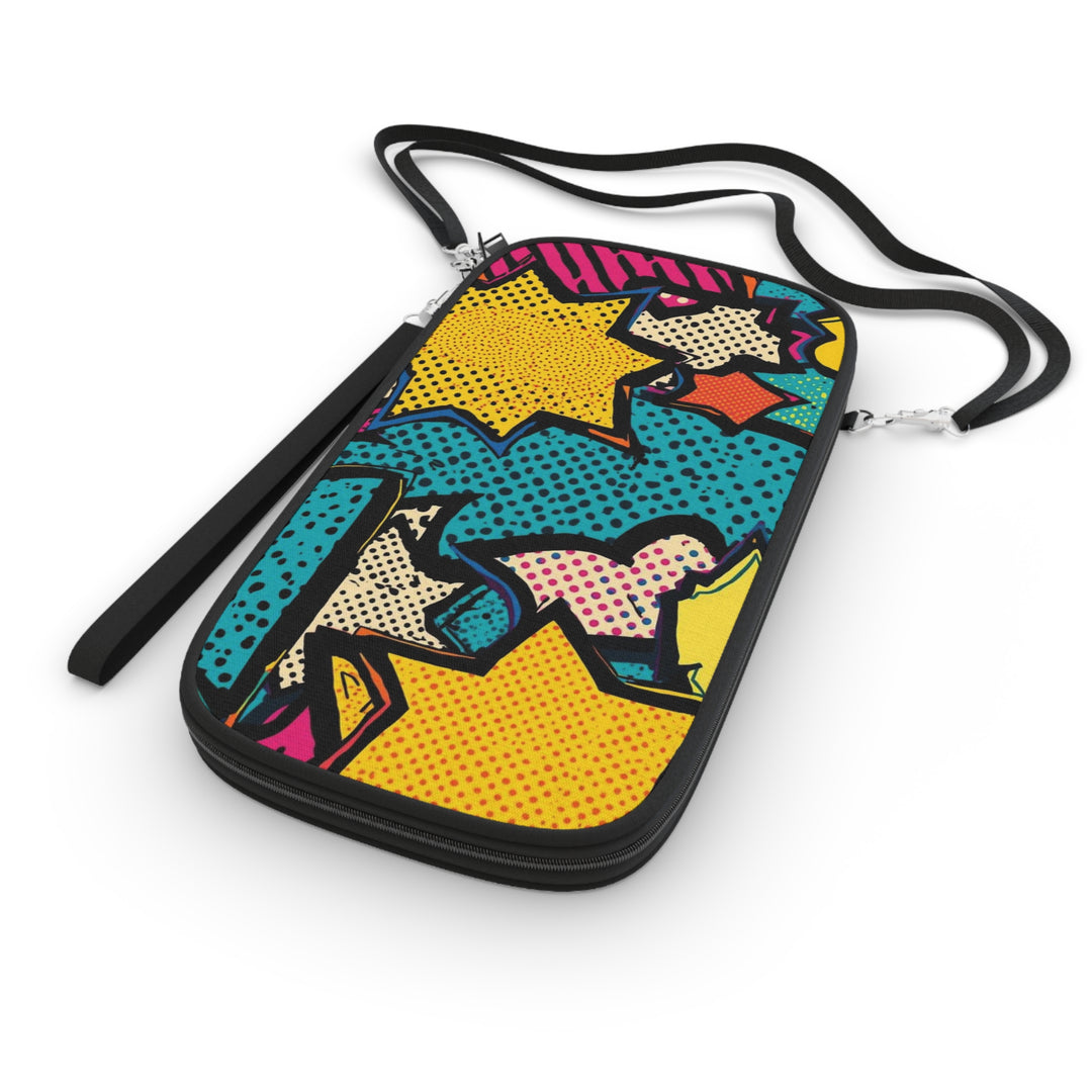 Pop Art RFID Passport Wallet – Comic Book Travel Organizer, Vegan Leather