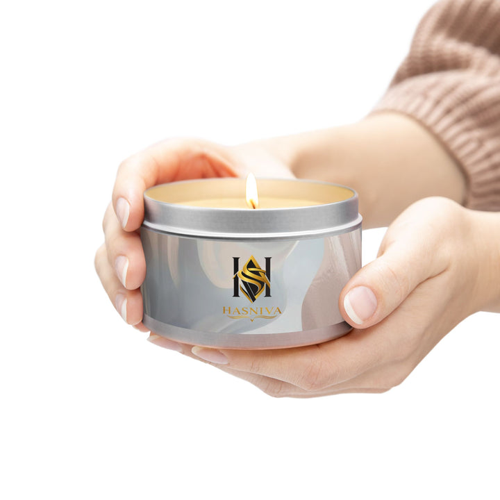 Handcrafted Tin Candles – Pastel Abstract, Eco Soy, Gift-Ready & Chic
