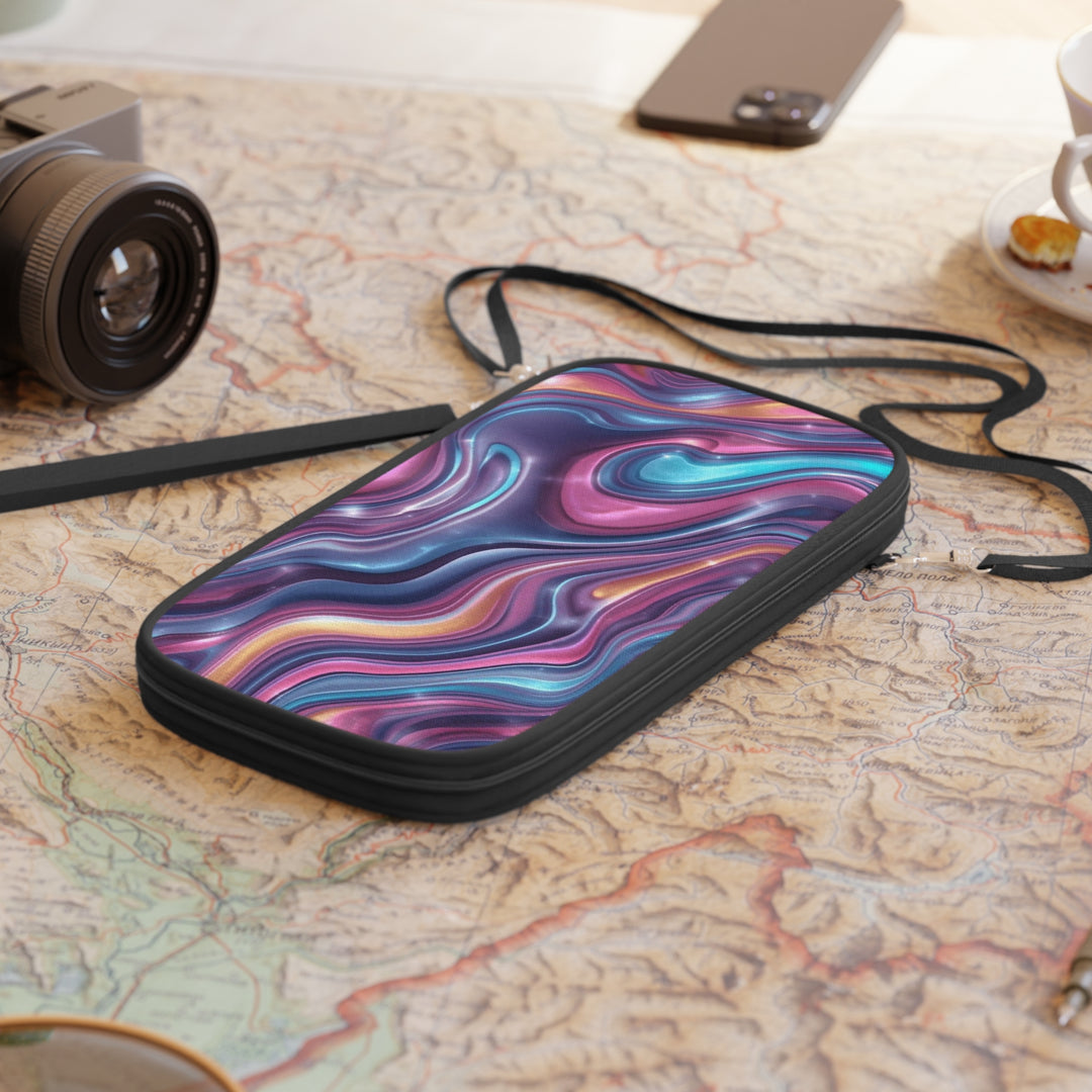 Ultimate RFID Passport Wallet – Iridescent Marble Swirl, Vegan Leather