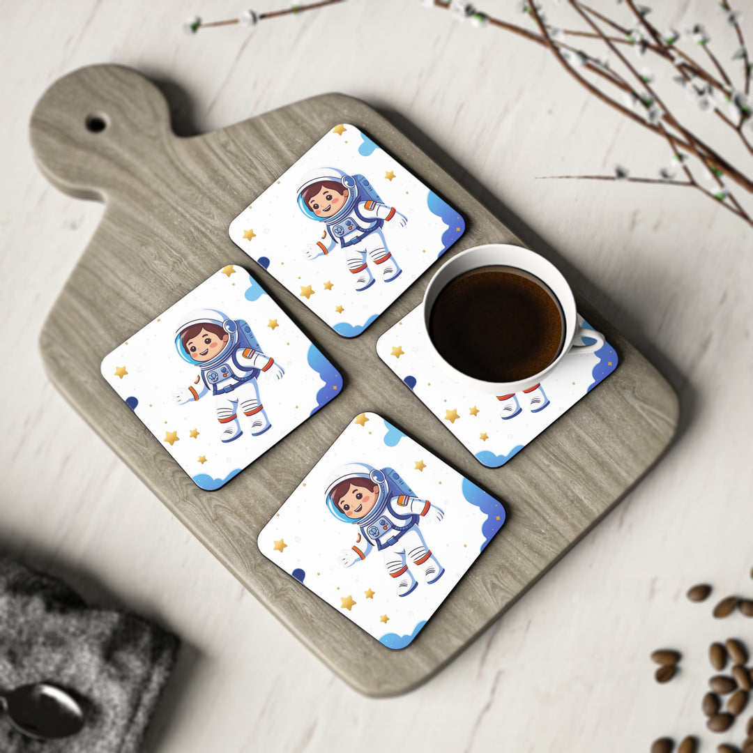 Playful Astronaut Coasters – Kid-Friendly, Fun Space Decor for Home & Gifts