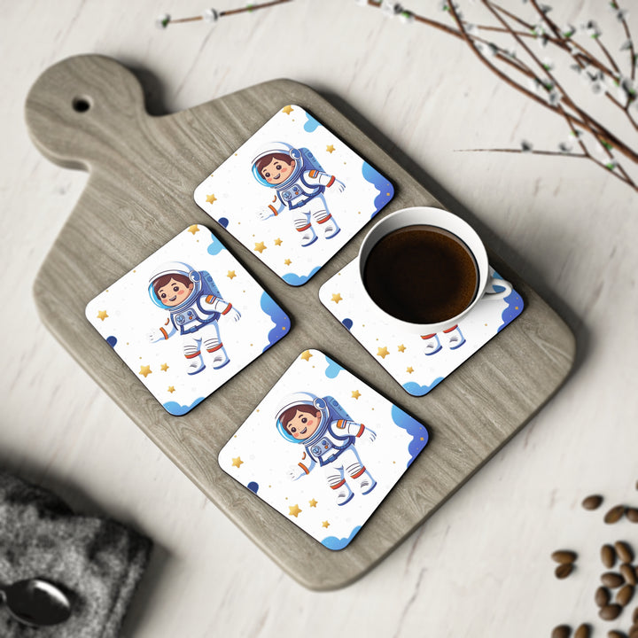 Playful Astronaut Coasters – Kid-Friendly, Fun Space Decor for Home & Gifts