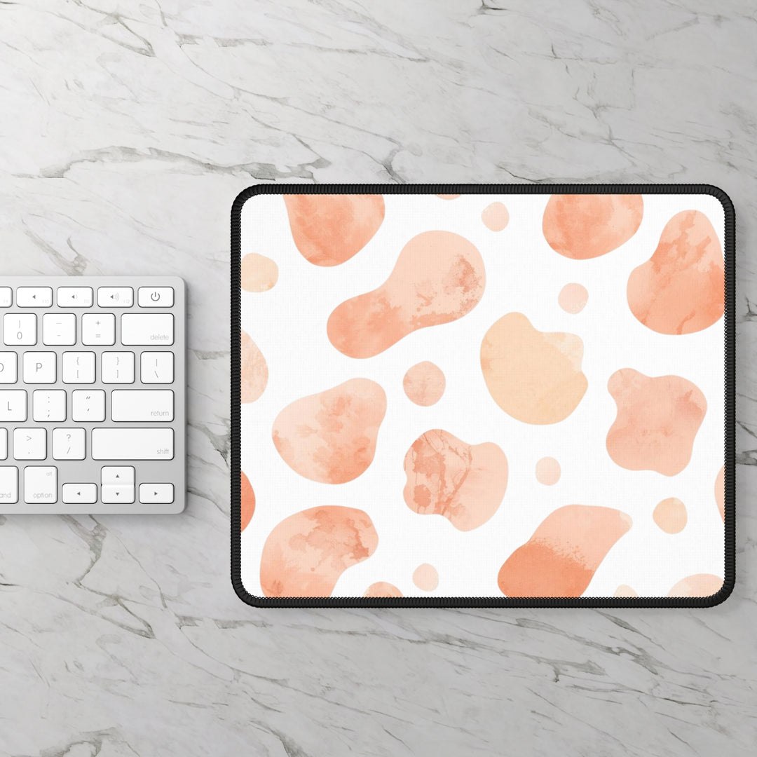 Trendy Abstract Blush Watercolor Gaming Mouse Pad – Precision & Style