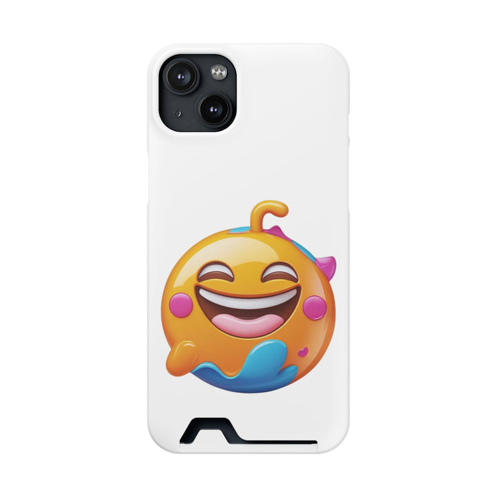 Emoji Smiley Card Holder Phone Case – Fun, Slim & MagSafe Compatible
