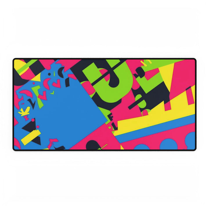 Vibrant Abstract Desk Mat – Modern Geometric, Anti-Slip, Waterproof Pad
