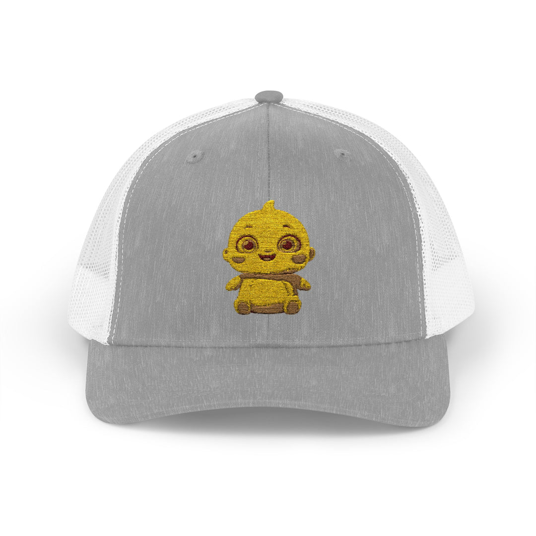 Chubby Chick Cartoon Snapback Trucker Cap – Cute & Trendy Kawaii Hat