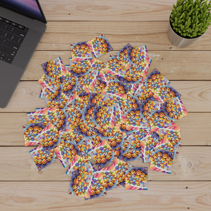 Vibrant Cosmic Emoji Laminate Square Sticker – Durable, Joyful & Trendy