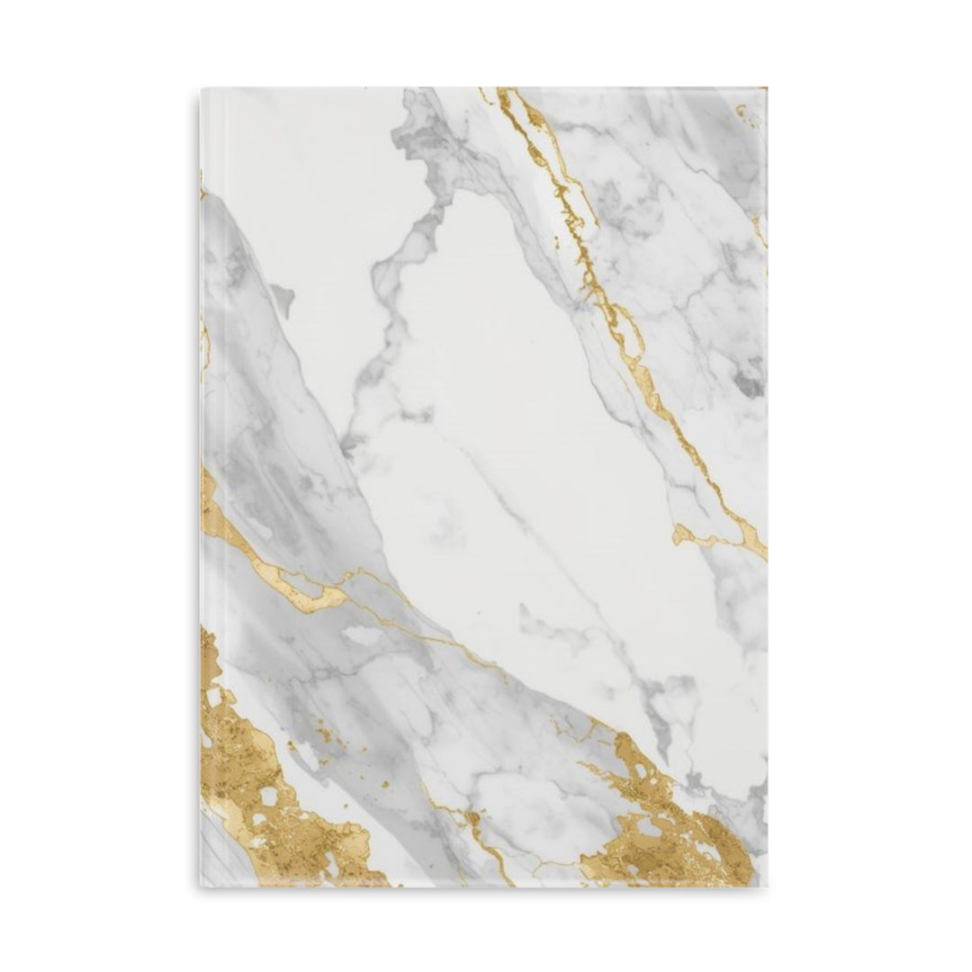 Luxury Marble Hardcover Puffy Notebook – Plush, Customizable, 3 Sizes