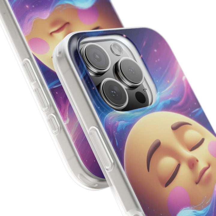 Flexi Case – Dreamy Galaxy Moon | Slim, Stylish & Durable Phone Cover