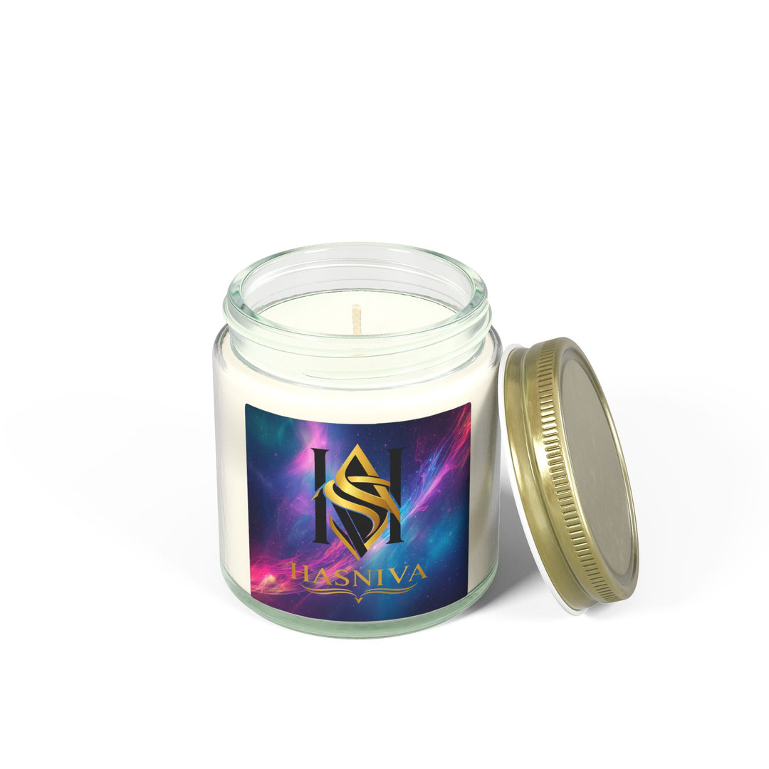 Cosmic Neon Scented Candles – Hand-Poured Coconut Apricot Wax, 4oz/9oz
