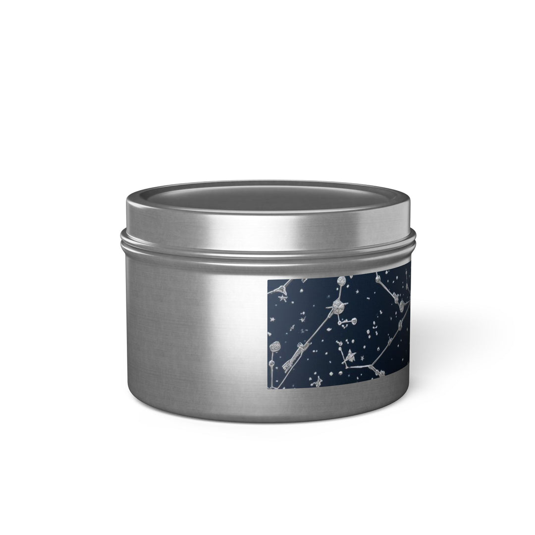 Celestial Tin Candle – Hand-Poured, Constellation Design, Long Burn USA