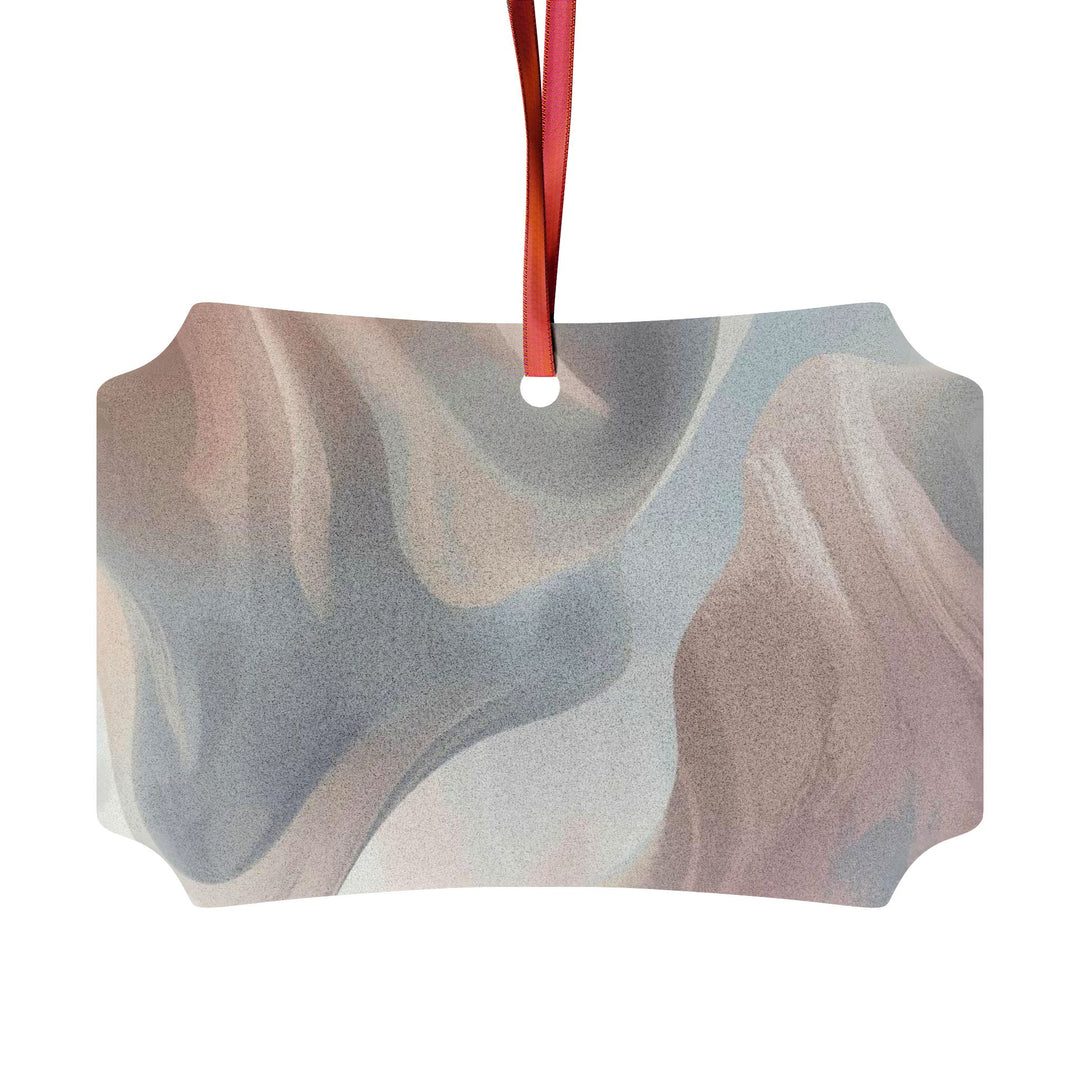 Elegant Aluminum Ornaments – Customizable Modern Pastel Abstract Décor
