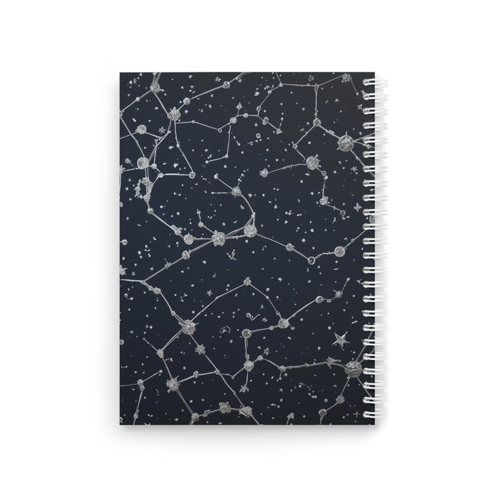 Customizable Celestial Constellation Spiral Notebook – Starry Night Design