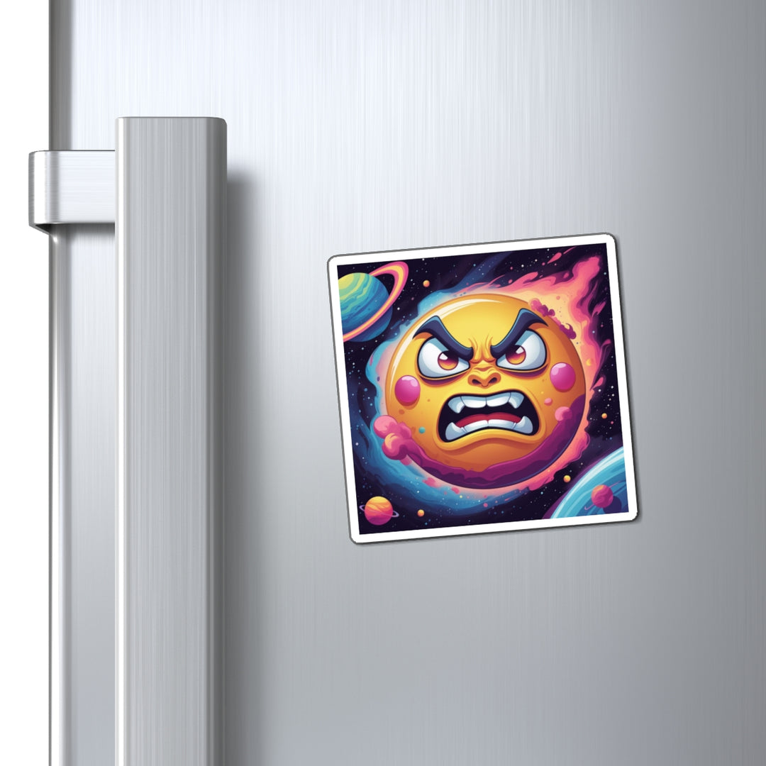 Custom Space-Themed Magnets – Bold Cartoon Sun & Planets, Fun Fridge Decor