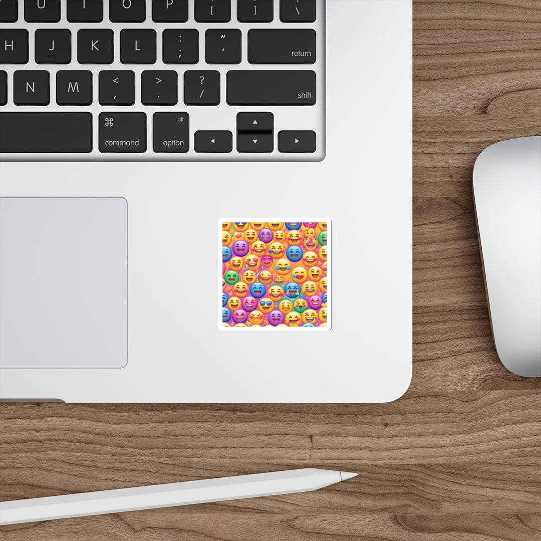 Custom Die-Cut Emoji Stickers – Vibrant, Fun, & Waterproof! Perfect for Youth