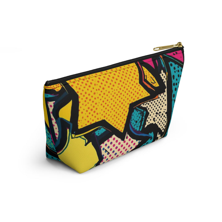 Pop Art T-Bottom Accessory Pouch – Stylish, Durable Organizer Bag